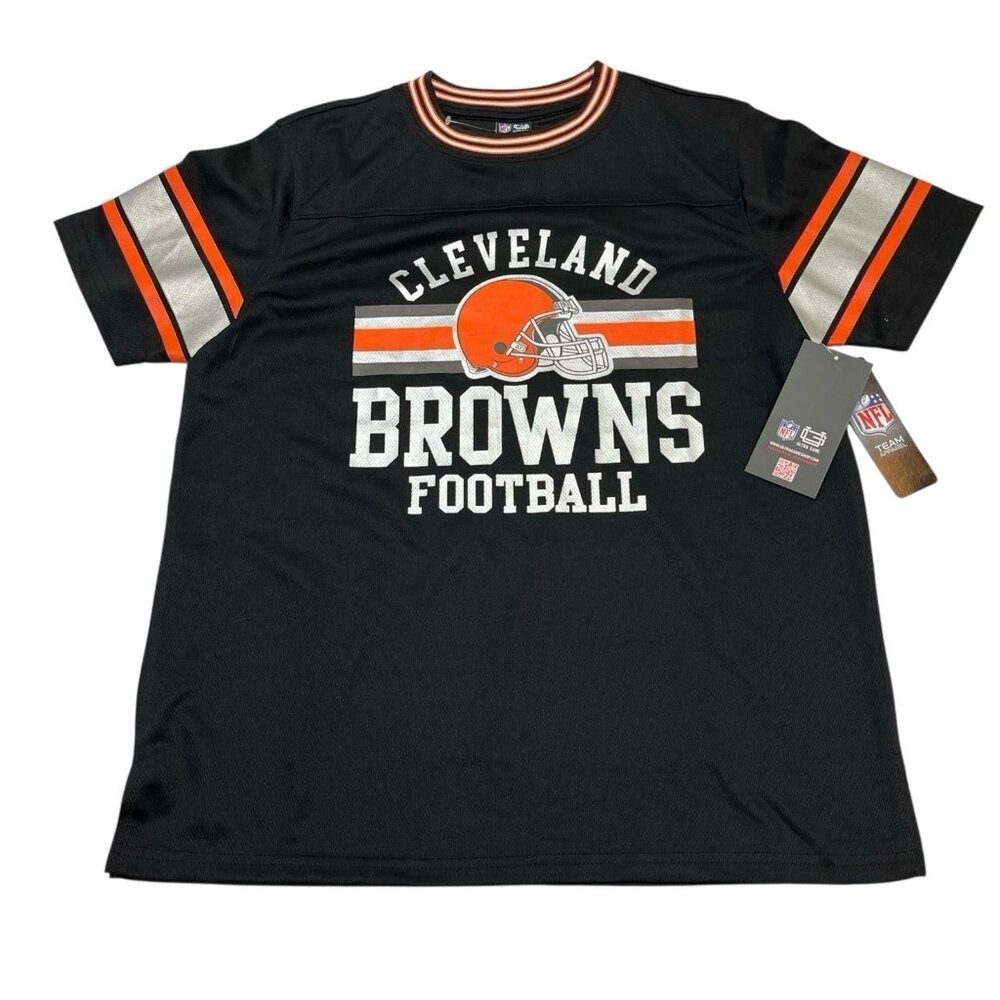 Ultra Game NFL Cleveland Browns‎ Football Shirt Mens Medium Black QTLI611FCL-ZM